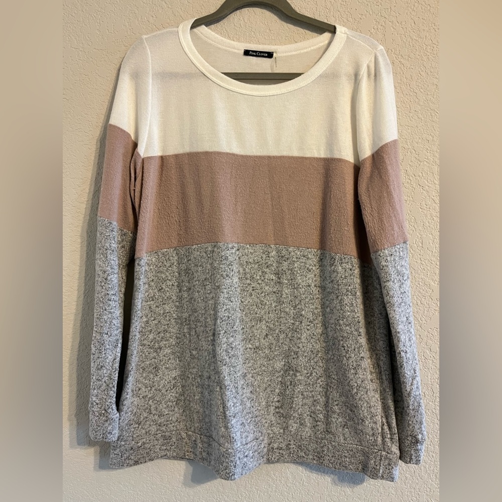 Color block sweater